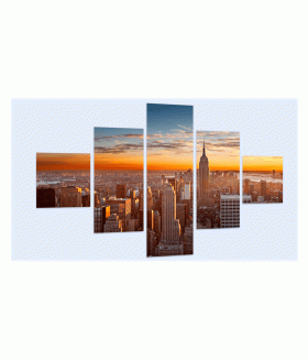 Multi-canvas Apus panorama New York 5x
